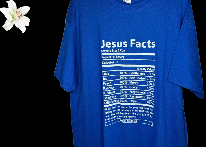 Jesus Facts - Blue T-Shirt